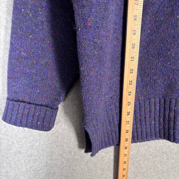 Vintage Y2K Express Tricot Speckled Wool Sweater‎ Large Slouchy Cozy Heritage - Picture 4 of 9